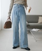 【ディスコート/Discoat】の【新色追加!】USコットンデニムセミフレアパンツ 人気、トレンドファッション・服の通販 founy(ファニー) ファッション Fashion レディースファッション Fashion for Women パンツ Pants & Trousers センター Center, Center Line デニム Denim, Jeans Material thumbnail サックスブルー|ID: prp329100004821798 ipo3291000000035046572