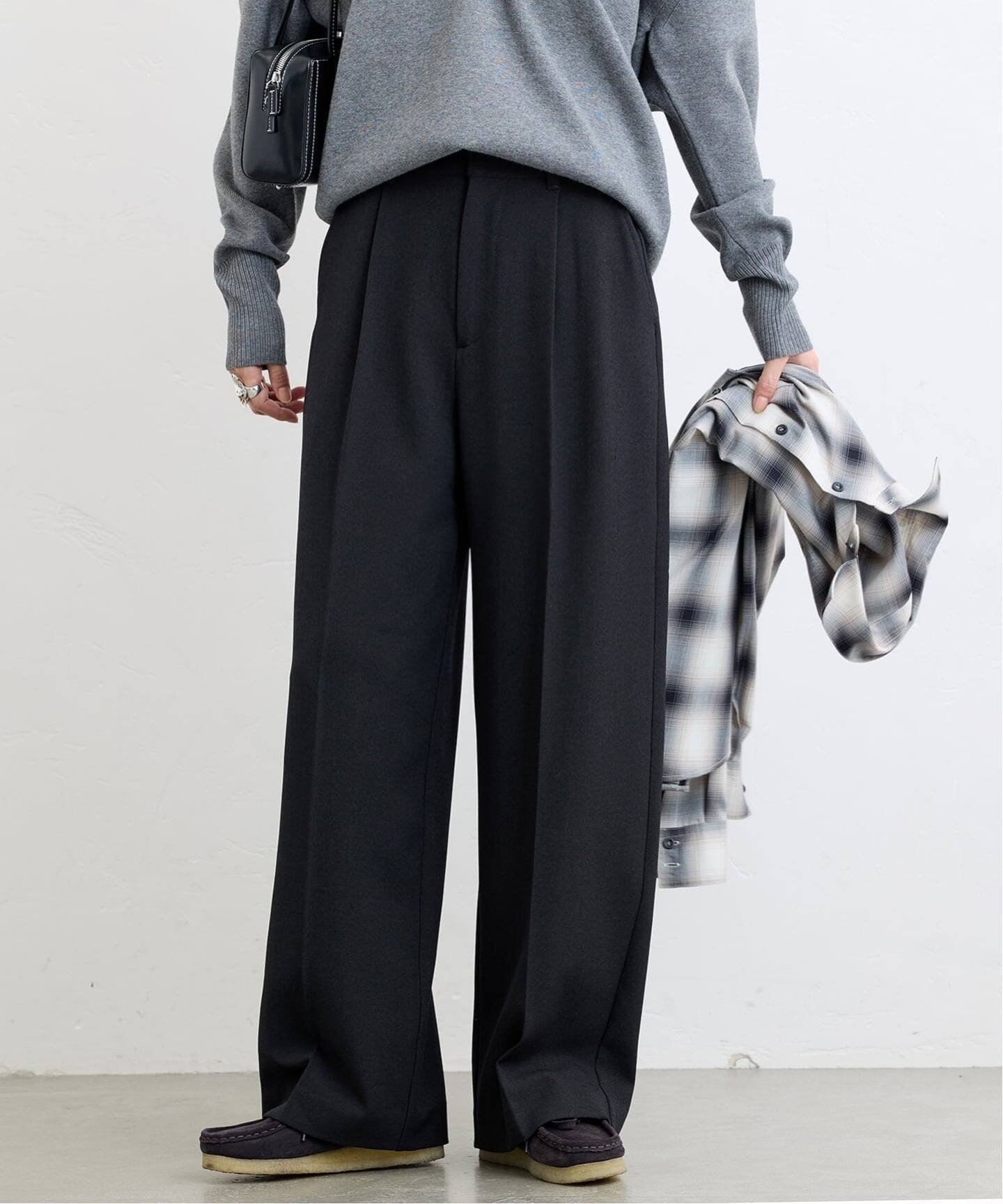 【ジャーナルスタンダード/JOURNAL STANDARD】の《追加4》ウールライクストレッチスラックス インテリア・キッズ・メンズ・レディースファッション・服の通販 founy(ファニー) 　ファッション　Fashion　レディースファッション　Fashion for Women　ジャケット　Jacket, Outerwear　ストライプ　Stripe, Striped Pattern　スラックス　Slacks, Dress Pants　セットアップ　Set-Up, Coordinated Outfit　バランス　Balance, Style Balance　ワイド　Wide, Wide Fit　人気　Popular, Best Seller　定番　Standard, Basic Item　ブラック|ID: prp329100004821822 ipo3291000000035046783