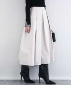 【エムケイ ミッシェルクラン/MK MICHEL KLEIN】のメモリータフタ タックフレアスカート/洗える 人気、トレンドファッション・服の通販 founy(ファニー) ファッション Fashion レディースファッション Fashion for Women スカート Skirts Aライン・フレアスカート A-Line & Flared Skirts ジャケット Jacket, Outerwear タフタ Taffeta, Structured Fabric フォーマル Formal, Dressy フレア Flare, Flared エレガント 上品 Elegant 冬 Winter / This Winter 夏 Summer 春 Spring 洗える Machine Washable 秋 Autumn thumbnail ベージュ|ID: prp329100004821863 ipo3291000000035047194