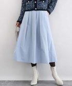 【エムケイ ミッシェルクラン/MK MICHEL KLEIN】のメモリータフタ タックフレアスカート/洗える 人気、トレンドファッション・服の通販 founy(ファニー) ファッション Fashion レディースファッション Fashion for Women スカート Skirts Aライン・フレアスカート A-Line & Flared Skirts ジャケット Jacket, Outerwear タフタ Taffeta, Structured Fabric フォーマル Formal, Dressy フレア Flare, Flared エレガント 上品 Elegant 冬 Winter / This Winter 夏 Summer 春 Spring 洗える Machine Washable 秋 Autumn thumbnail ライトブルー|ID: prp329100004821863 ipo3291000000035047196