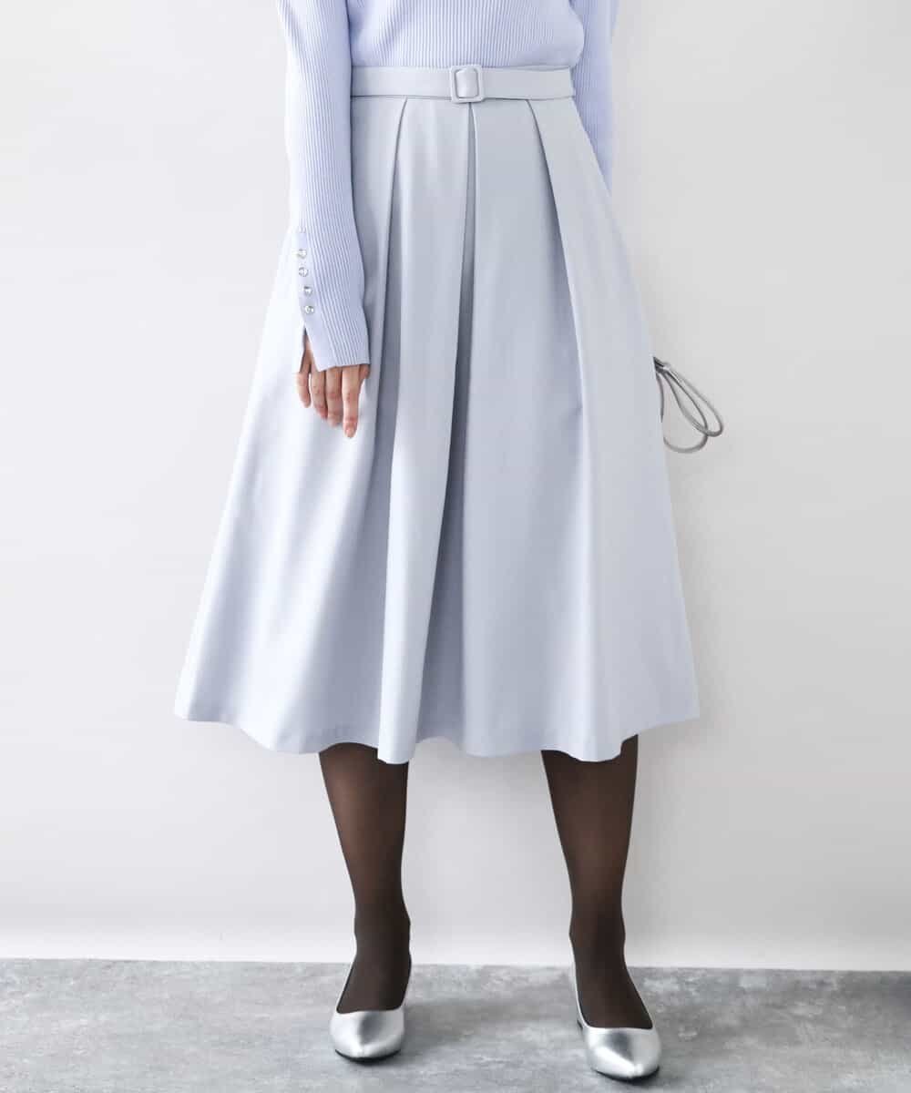 【オフオン/ofuon】のタックフレアースカート/洗える 人気、トレンドファッション・服の通販 founy(ファニー) 　ファッション　Fashion　レディースファッション　Fashion for Women　スカート　Skirts　おすすめ　Recommended / Our Picks　コンパクト　Compact, Small Size　ポケット　Pocket, Pocket Detail　エレガント 上品　Elegant　冬　Winter / This Winter　夏　Summer　春　Spring　洗える　Machine Washable　秋　Autumn　 other-1|ID: prp329100004821876 ipo3291000000035047259