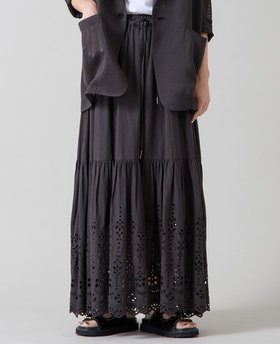 【リエス/Liesse】のインド刺繍スカート 人気、トレンドファッション・服の通販 founy(ファニー) ファッション Fashion レディースファッション Fashion for Women スカート Skirts インド Indian Textile ギャザー Gathered, Ruffled ジャケット Jacket, Outerwear ティアード Tiered, Tiered Style バランス Balance, Style Balance フェミニン Feminine, Girly レーシー Lacy, Lace-Like レース Lace, Lace Fabric ワーク Workwear, Utility Style |ID:prp329100004821889