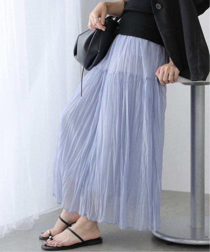 【ラ トータリテ/La TOTALITE】の【洗える】シフォンニットワッシャースカート インテリア・キッズ・メンズ・レディースファッション・服の通販 founy(ファニー) https://founy.com/ ファッション Fashion レディースファッション Fashion for Women スカート Skirts 2025年 2025 2025-2026秋冬・A/W Autumn/Winter 2025–26 AW25–26 おすすめ Recommended / Our Picks カットソー Cut and Sewn Top コンパクト Compact, Small Size シアー Sheer, See-Through ジャケット Jacket, Outerwear パーカー Hoodie, Parka フレア Flare, Flared プリーツ Pleats, Pleated リラックス Relax, Relaxed Fit ワッシャー Washer, Crinkled Finish 人気 Popular, Best Seller 旅行 Travel 洗える Machine Washable |ID: prp329100004821894 ipo3291000000035047464