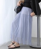 【ラ トータリテ/La TOTALITE】の【洗える】シフォンニットワッシャースカート ブルー A|ID: prp329100004821894 ipo3291000000035047466