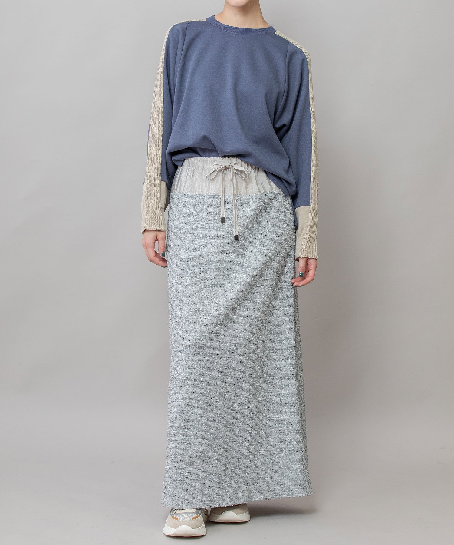 【ミューニック/Munich】のツイード*ヴィンテージサテンマキシスカート 人気、トレンドファッション・服の通販 founy(ファニー) 　ファッション　Fashion　レディースファッション　Fashion for Women　スカート　Skirts　ヴィンテージ　Vintage Style　カットソー　Cut and Sewn Top　クール　Cool, Chic　コンパクト　Compact, Small Size　ストレッチ　Stretch, Stretchy Fabric　ツイード　Twill, Twill Weave　台形　A-Line, Trapezoid Shape　ネップ　Nepp, Slub Yarn　ブライト　Bright, Shiny　マキシ　Maxi, Full Length　リラックス　Relax, Relaxed Fit　ロング　Long, Long-Length　A/W・秋冬　Autumn/Winter　おすすめ　Recommended / Our Picks　2025年　2025　2025-2026秋冬・A/W　Autumn/Winter 2025–26 AW25–26　 other-1|ID: prp329100004821906 ipo3291000000035047571