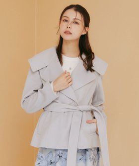 【ジルバイジルスチュアート/JILL by JILLSTUART】のビジュー釦ビッグカラーショートコート 人気、トレンドファッション・服の通販 founy(ファニー) ファッション Fashion レディースファッション Fashion for Women アウター Coat / Outerwear Collection コート・ロングコート・ピーコート Long Coats, Peacoats & More ショート Short, Short Length スマート Smart, Elegant パール Pearl, Pearl Accent ビジュー Bijou, Jewel-like Accent ビッグ Big, Oversized リボン Ribbon, Bow ロング Long, Long-Length エレガント 上品 Elegant |ID:prp329100004821926