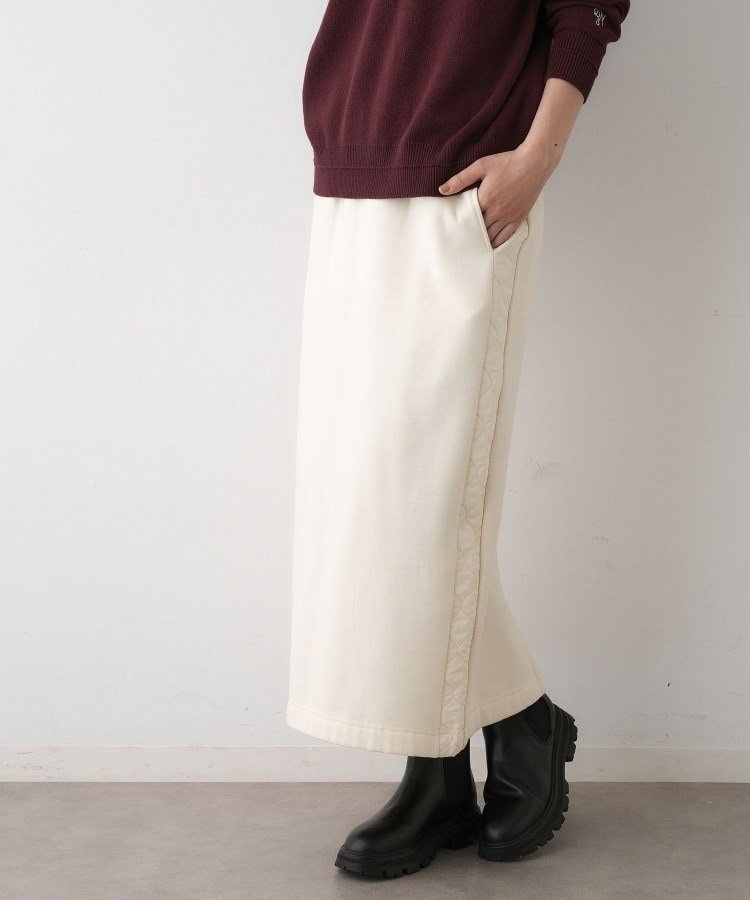 【デッサン/Dessin】の【セットアップ可/ウエストゴム】裏毛Iラインスカート 人気、トレンドファッション・服の通販 founy(ファニー) 　ファッション　Fashion　レディースファッション　Fashion for Women　セットアップ　Matching Sets　スカート・ミニ/ミディ/マキシ　Skirts / Mini, Midi & Maxi Skirts　キルト　Quilt, Quilted Fabric　シンプル　Simple, Minimal　スウェット / スエット　Sweatshirt, Sweatwear　スニーカー　Sneakers, Trainers　スマート　Smart, Elegant　セットアップ　Set-Up, Coordinated Outfit　ポケット　Pocket, Pocket Detail　楽ちん　Easy Fit, Comfortable　A/W・秋冬　Autumn/Winter　 other-1|ID: prp329100004821933 ipo3291000000035047897