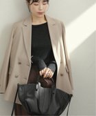 【ラ トータリテ/La TOTALITE】のT/Wダブルブレストジャケット 人気、トレンドファッション・服の通販 founy(ファニー) ファッション Fashion レディースファッション Fashion for Women アウター Coat / Outerwear Collection レディースジャケット・軽アウター Jackets 2025年 2025 2025-2026秋冬・A/W Autumn/Winter 2025–26 AW25–26 シンプル Simple, Minimal ジャケット Jacket, Outerwear タイトスカート Pencil Skirt, Tight Skirt デニム Denim, Jeans Material 人気 Popular, Best Seller 定番 Standard, Basic Item thumbnail ベージュ|ID: prp329100004821940 ipo3291000000035047945