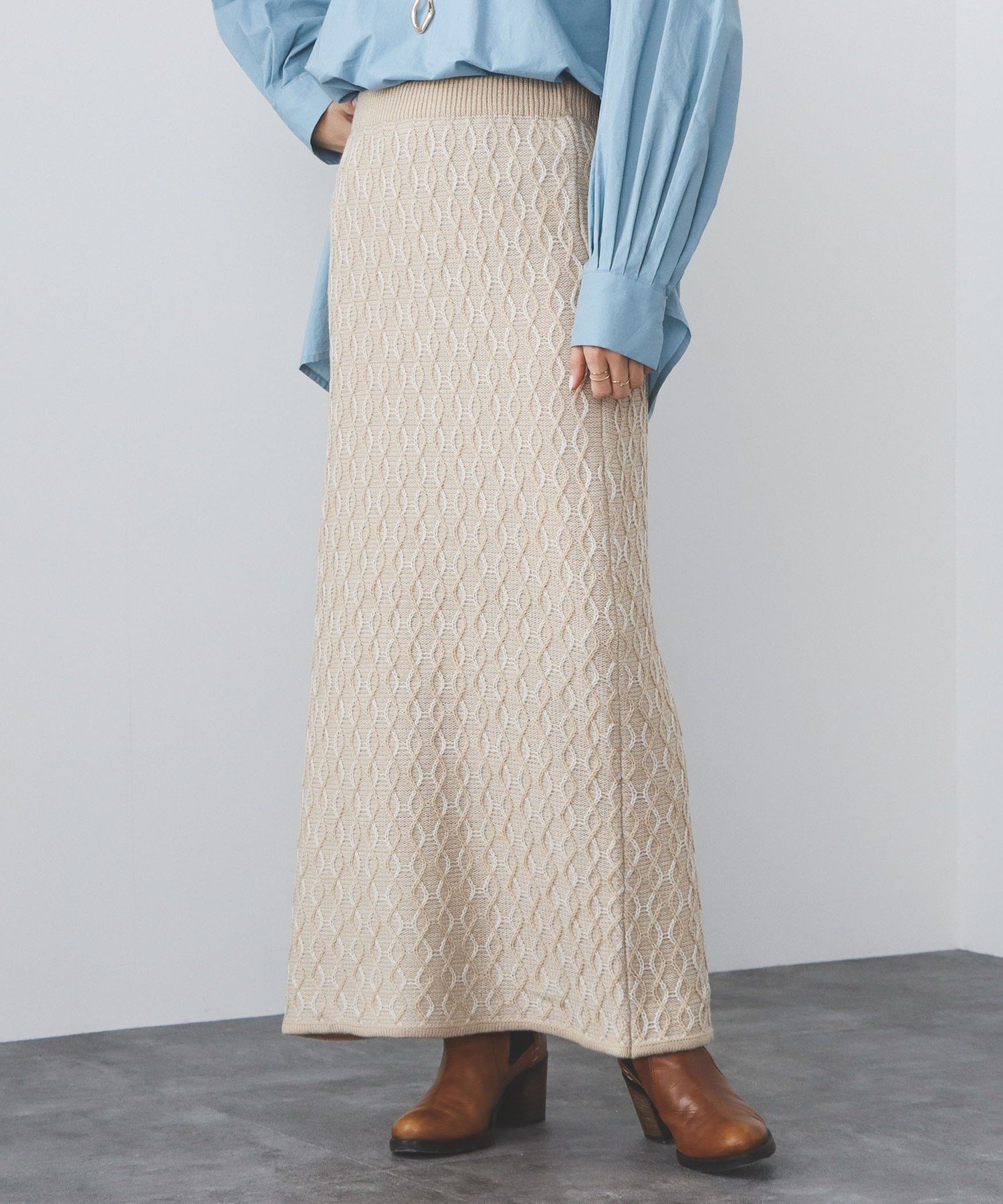 【ビームス ウイメン/BEAMS】のBEAMS HEART / ニットジャカード ロングタイトスカート 人気、トレンドファッション・服の通販 founy(ファニー) 　ファッション　Fashion　レディースファッション　Fashion for Women　スカート　Skirts　シンプル　Simple, Minimal　ジャカード／ジャガード　Jacquard, Woven Pattern　タイトスカート　Pencil Skirt, Tight Skirt　ペチコート　Petticoat, Underskirt　 other-1|ID: prp329100004821941 ipo3291000000035047948