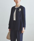 【アーバンリサーチ/URBAN RESEARCH】のノーカラーペプラムジャケット 人気、トレンドファッション・服の通販 founy(ファニー) ファッション Fashion レディースファッション Fashion for Women アウター Coat / Outerwear Collection レディースジャケット・軽アウター Jackets 2026年 2026 おすすめ Recommended / Our Picks アクセサリー Fashion Accessories インナー Innerwear サテン Satin, Glossy Fabric ジャケット Jacket, Outerwear ストレッチ Stretch, Stretchy Fabric ブレスレット Bracelet, Wristband ペプラム Peplum, Flared Hem エレガント 上品 Elegant ビジネス 仕事 通勤 Business / Work / Commuting 夏 Summer S/S・春夏 SS, Spring/Summer, Warm Season thumbnail ネイビー|ID: prp329100004821952 ipo3291000000035048067