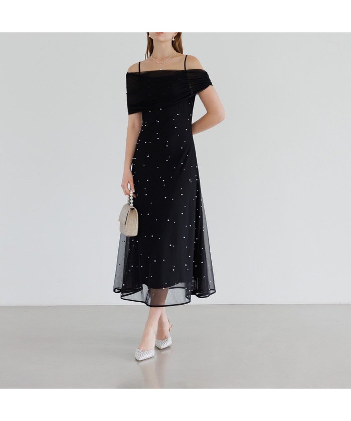 【レジャ/Leja】の2WAYチュールトップスパールAラインドレス結婚式 パーティードレス インテリア・キッズ・メンズ・レディースファッション・服の通販 founy(ファニー) https://founy.com/ ファッション Fashion レディースファッション Fashion for Women トップス・カットソー Cut & Sew Tops ワンピース Dresses フォーマル・パーティードレス・結婚式用ドレス Elegant & Casual Dresses エレガント 上品 Elegant シンプル Simple, Minimal チュール Tulip, Tulip Motif ドレス Dress, One-Piece パール Pearl, Pearl Accent フェミニン Feminine, Girly フロント Front, Front Design 結婚式 Wedding |ID: prp329100004821988 ipo3291000000035135480