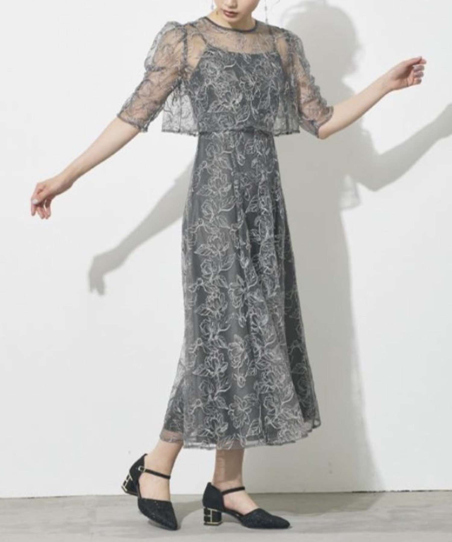 【セットアップセブン/SETUP7】のmetoi/エンブロイダリーボレロセットドレス 結婚式 パーティー オケージョン インテリア・キッズ・メンズ・レディースファッション・服の通販 founy(ファニー) 　ファッション　Fashion　レディースファッション　Fashion for Women　アウター　Coat / Outerwear Collection　ボレロ・ショート丈ジャケット / ドレス羽織りに　Boleros & Short Jackets　ワンピース　Dresses　フォーマル・パーティードレス・結婚式用ドレス　Elegant & Casual Dresses　アクセサリー　Fashion Accessories　オケージョン　Occasion Wear　キャミソール　Camisole, Spaghetti Strap Top　ギャザー　Gathered, Ruffled　ドレス　Dress, One-Piece　レース　Lace, Lace Fabric　再入荷　Restock / Back in Stock　エレガント 上品　Elegant　セレモニー　Ceremony　結婚式　Wedding　披露宴　Wedding Reception　二次会　After Party　CHA|ID: prp329100004821989 ipo3291000000035048504