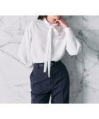 【ノーク/N.O.R.C】のバックサテンストレッチボウタイブラウス 人気、トレンドファッション・服の通販 founy(ファニー) ファッション Fashion レディースファッション Fashion for Women トップス・カットソー Cut & Sew Tops シャツ・ブラウス・オフィスカジュアル Elegant Blouses & Button-Ups バッグ Bags サテン Satin, Glossy Fabric シンプル Simple, Minimal ストレッチ Stretch, Stretchy Fabric エレガント 上品 Elegant 吸水 Absorbent, Quick-Dry thumbnail ホワイト|ID: prp329100004821990 ipo3291000000035048509