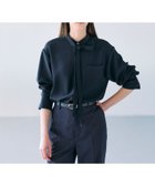 【ノーク/N.O.R.C】のバックサテンストレッチボウタイブラウス 人気、トレンドファッション・服の通販 founy(ファニー) ファッション Fashion レディースファッション Fashion for Women トップス・カットソー Cut & Sew Tops シャツ・ブラウス・オフィスカジュアル Elegant Blouses & Button-Ups バッグ Bags サテン Satin, Glossy Fabric シンプル Simple, Minimal ストレッチ Stretch, Stretchy Fabric エレガント 上品 Elegant 吸水 Absorbent, Quick-Dry thumbnail ネイビー|ID: prp329100004821990 ipo3291000000035048512