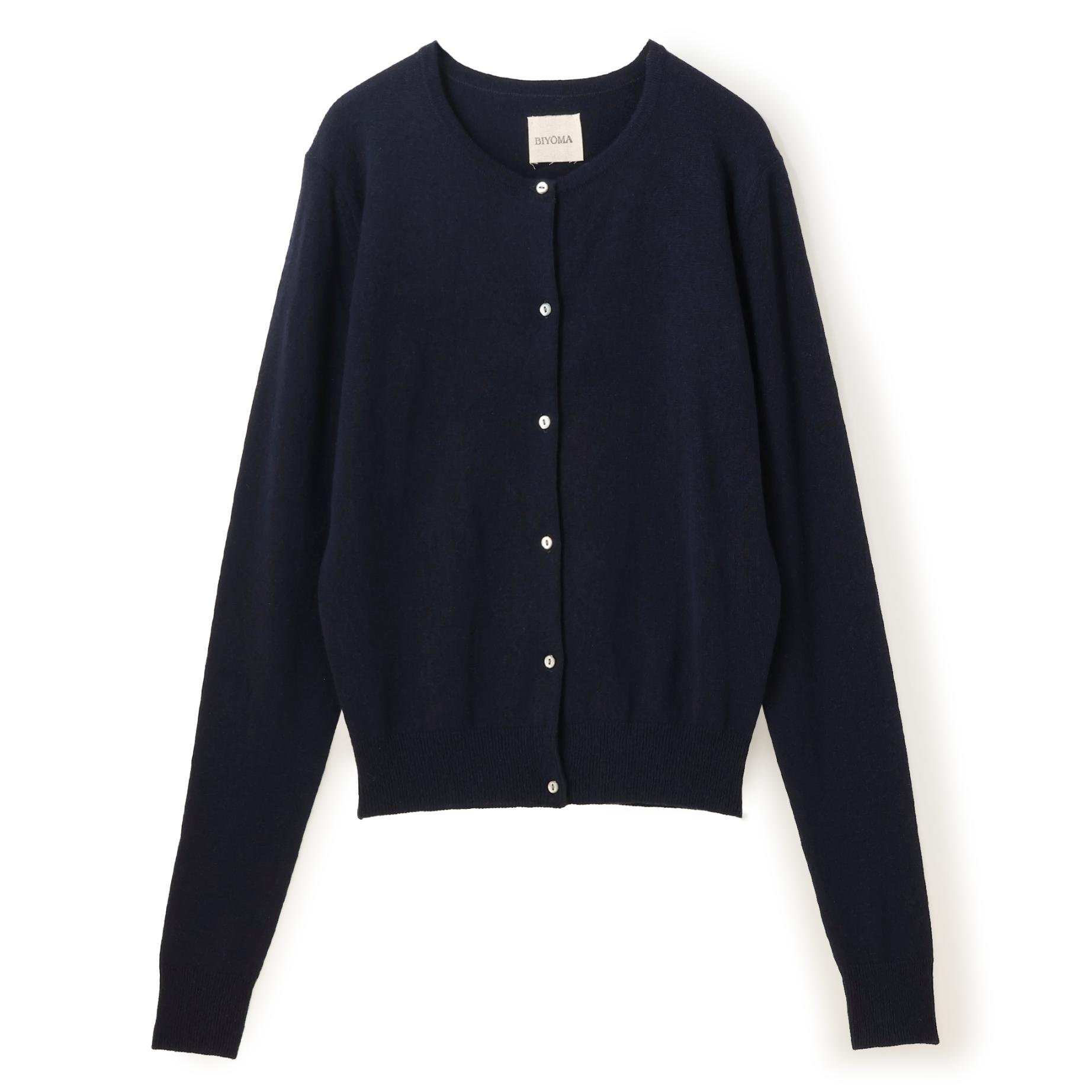 【ビヨーマ/BIYOMA】のCASHMERE SILK KNIT CARDIGAN インテリア・キッズ・メンズ・レディースファッション・服の通販 founy(ファニー) 　ファッション　Fashion　レディースファッション　Fashion for Women　トップス・カットソー　Cut & Sew Tops　ニット　Knit Tops & Sweaters　カーディガン・羽織り　Layered Style Cardigans　アンサンブル　Ensemble Set　キャミソール　Camisole, Spaghetti Strap Top　コンパクト　Compact, Small Size　ショート　Short, Short Length　シルク　Silk, 100% Silk　デニム　Denim, Jeans Material　ベーシック　Basic, Essential　ボトム　Bottoms, Lower Wear　羽織　Haori, Light Jacket　ワイド　Wide, Wide Fit　おすすめ　Recommended / Our Picks　NAVY|ID: prp329100004821993 ipo3291000000035048545
