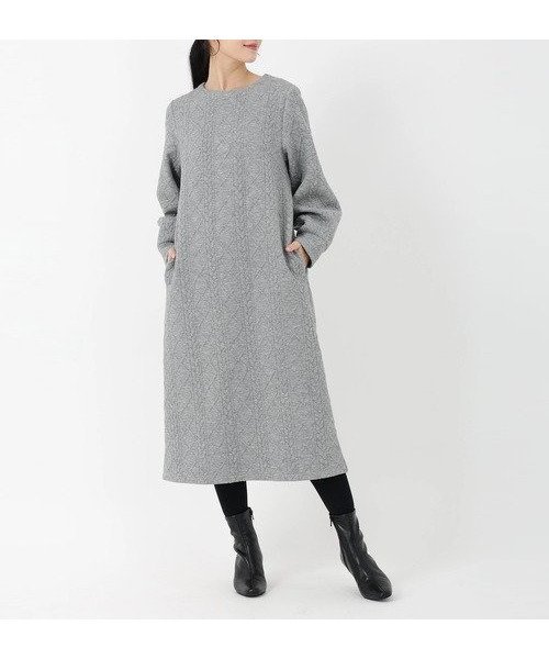 【ストロベリーフィールズ/STRAWBERRY FIELDS】のケーブルジャージワンピース 人気、トレンドファッション・服の通販 founy(ファニー) 　ファッション　Fashion　レディースファッション　Fashion for Women　ワンピース　Dresses　 other-1|ID: prp329100004821994 ipo3291000000035048542