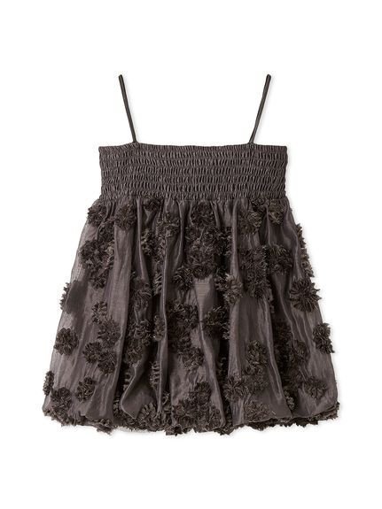 【リリーブラウン/Lily Brown】のフリンジフラワーマルチウェイチュニック インテリア・キッズ・メンズ・レディースファッション・服の通販 founy(ファニー) 　ファッション　Fashion　レディースファッション　Fashion for Women　トップス・カットソー　Cut & Sew Tops　シアー　Sheer, See-Through　スマート　Smart, Elegant　チュニック　Tunic, Long Top　バルーン　Balloon, Balloon Silhouette　フラワー　Flower, Floral　モチーフ　Motif, Design Theme　CGRY[007]|ID: prp329100004822009 ipo3291000000035048709