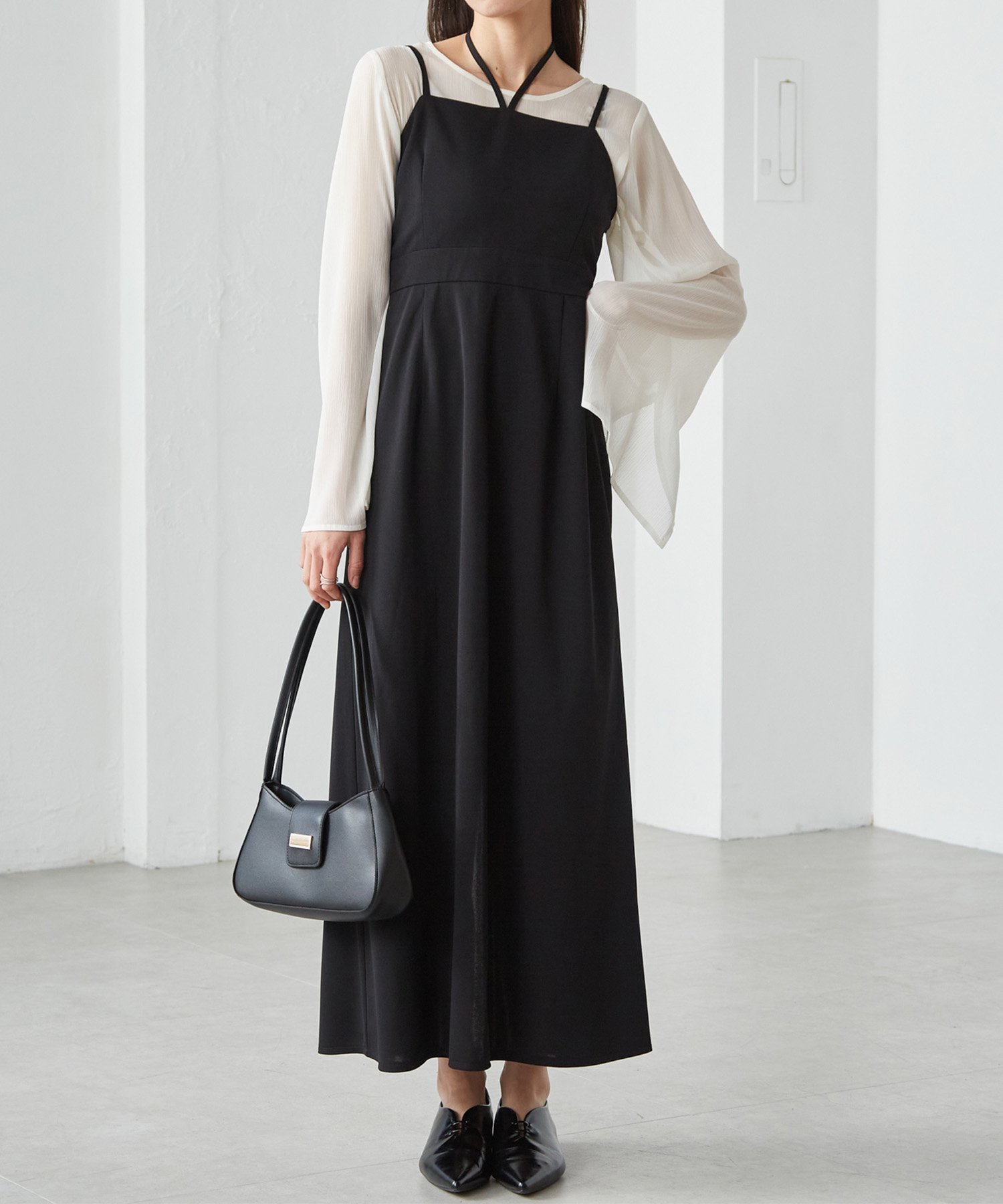 【ラナン/Ranan】のRanan/【選べる】デザインキャミワンピ(F/I) インテリア・キッズ・メンズ・レディースファッション・服の通販 founy(ファニー) 　ファッション　Fashion　レディースファッション　Fashion for Women　ワンピース　Dresses　キャミソールワンピース　Camisole Dresses　インナー　Innerwear　オケージョン　Occasion Wear　キャミ　Camisole, Cami Top　キャミワンピース　Cami Dress, Slip Dress　シェイプ　Shape, Slim Fit　ジャケット　Jacket, Outerwear　タンク　Tank Top, Sleeveless Top　トレンド　Trend, Trending Now　フレア　Flare, Flared　ポケット　Pocket, Pocket Detail　ラップ　Wrap, Wrap Design　ロング　Long, Long-Length　おすすめ　Recommended / Our Picks　夏　Summer　ブラックI|ID: prp329100004822045 ipo3291000000035049261