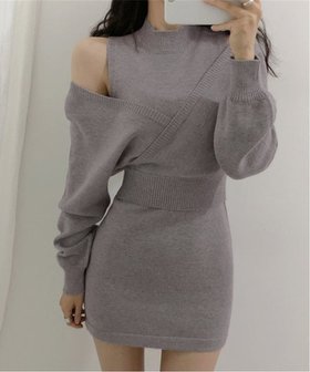 【ミニミニストア/miniministore】のニットワンピース セットアップ 韓国風 人気、トレンドファッション・服の通販 founy(ファニー) ファッション Fashion レディースファッション Fashion for Women ワンピース Dresses ニットワンピース Knit Dresses アクリル Acrylic Material カシュクール Wrap Design セットアップ Set-Up, Coordinated Outfit センター Center, Center Line タンク Tank Top, Sleeveless Top ロング Long, Long-Length ワイド Wide, Wide Fit A/W・秋冬 Autumn/Winter おすすめ Recommended / Our Picks エレガント 上品 Elegant |ID:prp329100004822051