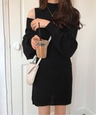 【ミニミニストア/miniministore】のニットワンピース セットアップ 韓国風 ブラック|ID: prp329100004822051 ipo3291000000035049363