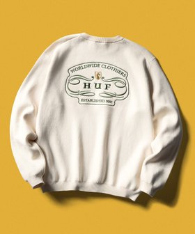 【ハフ/HUF】のWORLDWIDE CLOTHIERS SWEATER / HUF セーター ニット 人気、トレンドファッション・服の通販 founy(ファニー) ファッション Fashion レディースファッション Fashion for Women トップス・カットソー Cut & Sew Tops ニット Knit Tops & Sweaters レディースパーカー・カジュアルフーディー Casual Hoodies & Sweatshirts スウェット・クルーネックトップス Sweatshirts & Crewnecks / Relaxed Fit Sweat Tops アクセサリー Fashion Accessories グラフィック Graphic, Graphic Design ジャケット Jacket, Outerwear セーター Sweater, Knitwear 定番 Standard, Basic Item パターン Pattern, Design Print プリント Print, Printed Pattern ワーク Workwear, Utility Style 冬 Winter / This Winter ホリデーシーズン Holiday Season |ID:prp329100004822053