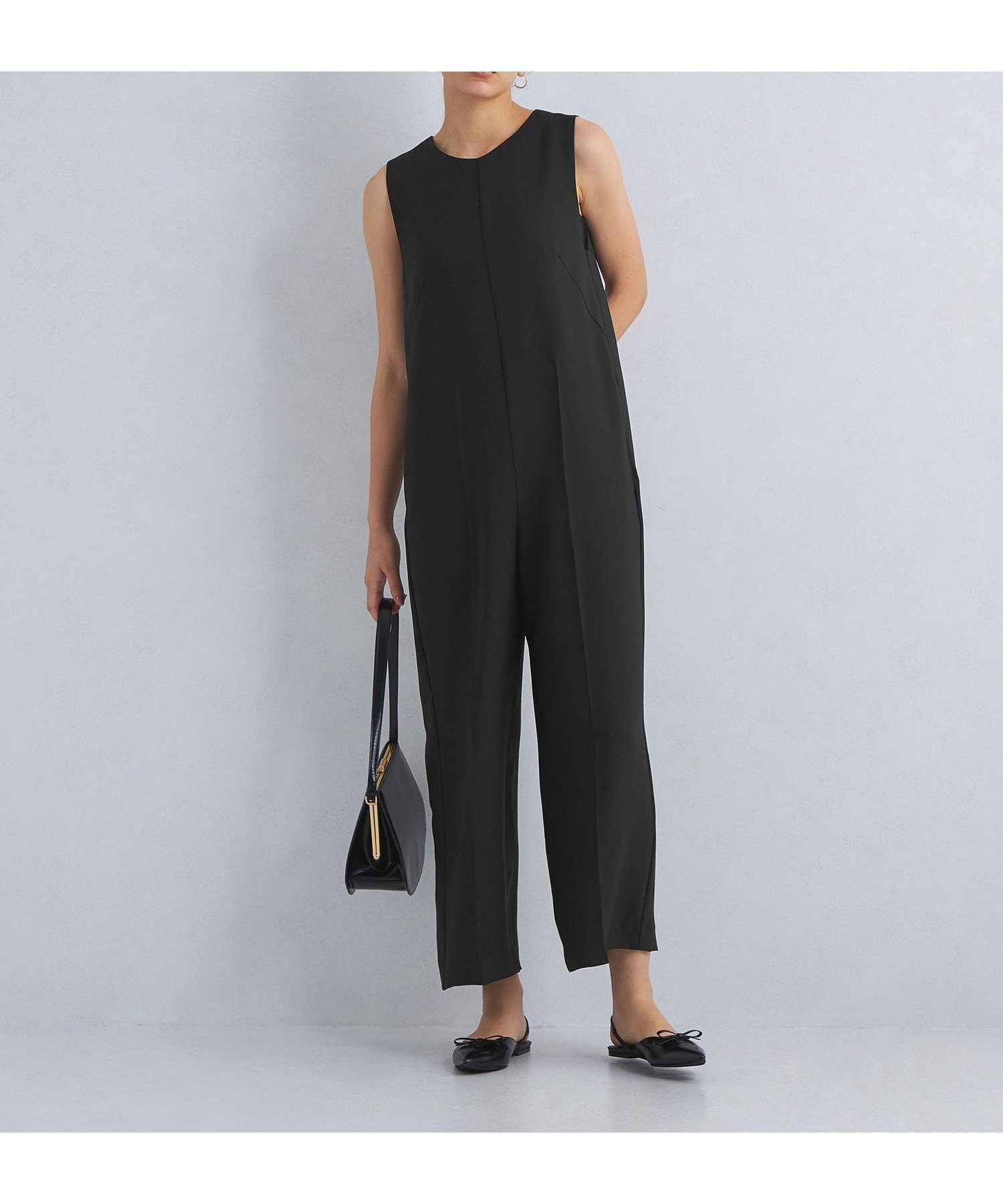 【ユナイテッドアローズ/UNITED ARROWS】のSEASONAL COLLECTION クルーネック オールインワン インテリア・キッズ・メンズ・レディースファッション・服の通販 founy(ファニー) 　ファッション　Fashion　レディースファッション　Fashion for Women　ワンピース　Dresses　オールインワン・ワンピース　Dresses and Jumpsuits　インナー　Innerwear　秋　Autumn　カットソー　Cut and Sewn Top　カーディガン　Cardigan, Knitwear　コレクション　Collection, Seasonal Line　サテン　Satin, Glossy Fabric　シアー　Sheer, See-Through　シンプル　Simple, Minimal　ジャケット　Jacket, Outerwear　スパンコール　Sequins, Sequin Embellishment　スリット　Slit, Slit Detail　センター　Center, Center Line　ドレープ　Drape, Draping Fabric　パターン　Pattern, Design Print　ビスチェ　Bustier, Corset Top　リラックス　Relax, Relaxed Fit　ロング　Long, Long-Length　冬　Winter / This Winter　アウトレット　Outlet / Clearance　おすすめ　Recommended / Our Picks　エレガント 上品　Elegant　BLACK|ID: prp329100004822054 ipo3291000000035049394