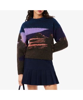 【ラコステ/LACOSTE】のランドスケープジャカードアルパカブレンドニットセーター 人気、トレンドファッション・服の通販 founy(ファニー) ファッション Fashion レディースファッション Fashion for Women トップス・カットソー Cut & Sew Tops ニット Knit Tops & Sweaters グラフィック Graphic, Graphic Design ジャカード／ジャガード Jacquard, Woven Pattern バスク Basque, Basque Style |ID:prp329100004822075