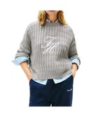 【トミーヒルフィガー/TOMMY HILFIGER】のテクスチャードグラフィッククルーネックセーター 人気、トレンドファッション・服の通販 founy(ファニー) ファッション Fashion レディースファッション Fashion for Women アメリカン American Style クラシック Classic, Timeless Style クロップド Cropped, Short Length ゴルフ Golf ショルダー Shoulder, Shoulder Strap スポーティ Sporty, Casual Athletic デニム Denim, Jeans Material ドロップ Drop Shoulder, Dropped Style バランス Balance, Style Balance フロント Front, Front Design モダン Modern, Contemporary 人気 Popular, Best Seller 今季 This Season, Current Season thumbnail グレーP61|ID: prp329100004822076 ipo3291000000035049720