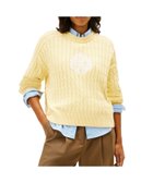 【トミーヒルフィガー/TOMMY HILFIGER】のテクスチャードグラフィッククルーネックセーター 人気、トレンドファッション・服の通販 founy(ファニー) ファッション Fashion レディースファッション Fashion for Women アメリカン American Style クラシック Classic, Timeless Style クロップド Cropped, Short Length ゴルフ Golf ショルダー Shoulder, Shoulder Strap スポーティ Sporty, Casual Athletic デニム Denim, Jeans Material ドロップ Drop Shoulder, Dropped Style バランス Balance, Style Balance フロント Front, Front Design モダン Modern, Contemporary 人気 Popular, Best Seller 今季 This Season, Current Season thumbnail イエローZGI|ID: prp329100004822076 ipo3291000000035049721