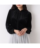 【ピンキーアンドダイアン/Pinky&Dianne】のベルベットコンビギャザーブラウス 人気、トレンドファッション・服の通販 founy(ファニー) ファッション Fashion レディースファッション Fashion for Women トップス・カットソー Cut & Sew Tops シャツ・ブラウス・オフィスカジュアル Elegant Blouses & Button-Ups スタンダード Standard, Basic thumbnail ブラック|ID: prp329100004822079 ipo3291000000035049765