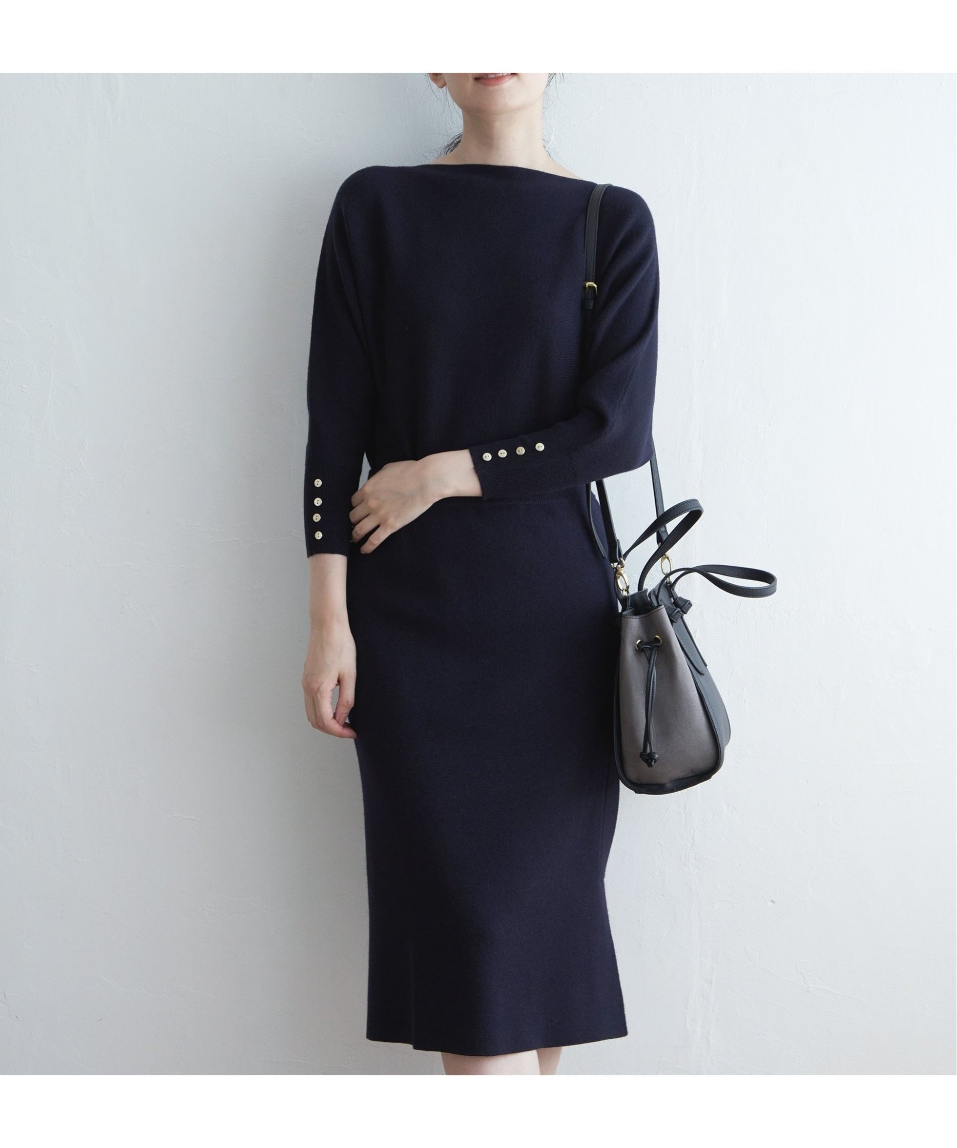 【イッカ/ikka】の【洗濯機で洗える/2点セット】ウォッシャブルニットSET インテリア・キッズ・メンズ・レディースファッション・服の通販 founy(ファニー) 　ファッション　Fashion　レディースファッション　Fashion for Women　トップス・カットソー　Cut & Sew Tops　ニット　Knit Tops & Sweaters　スリット　Slit, Slit Detail　セットアップ　Set-Up, Coordinated Outfit　タイトスカート　Pencil Skirt, Tight Skirt　エレガント 上品　Elegant　洗える　Machine Washable　ネイビー|ID: prp329100004822080 ipo3291000000035049771