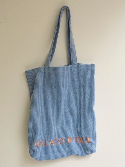 【ジェラート ピケ/gelato pique】のコーデュロイトートバッグ インテリア・キッズ・メンズ・レディースファッション・服の通販 founy(ファニー) 　ファッション　Fashion　レディースファッション　Fashion for Women　バッグ　Bags　おすすめ　Recommended / Our Picks　オータム　Autumn Fashion　コーデュロイ　Corduroy, Cord Fabric　ショルダー　Shoulder, Shoulder Strap　スマート　Smart, Elegant　ポケット　Pocket, Pocket Detail　ポーチ　Pouch, Small Case　BLU[086]|ID: prp329100004822097 ipo3291000000035049947