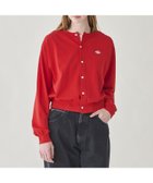 【ビショップ/Bshop】のジャージーニット クルーネック長袖カーディガン WOMEN 人気、トレンドファッション・服の通販 founy(ファニー) ファッション Fashion レディースファッション Fashion for Women トップス・カットソー Cut & Sew Tops ニット Knit Tops & Sweaters カーディガン・羽織り Layered Style Cardigans カーディガン Cardigan, Knitwear テクスチャー Texture, Textured Fabric 長袖 Long Sleeve, Full Sleeve フランス France, French ブラウジング Blouson Silhouette, Cinched Waist ワーク Workwear, Utility Style thumbnail RED|ID: prp329100004822103 ipo3291000000035050019