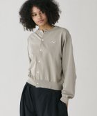 【ビショップ/Bshop】のジャージーニット クルーネック長袖カーディガン WOMEN 人気、トレンドファッション・服の通販 founy(ファニー) ファッション Fashion レディースファッション Fashion for Women トップス・カットソー Cut & Sew Tops ニット Knit Tops & Sweaters カーディガン・羽織り Layered Style Cardigans カーディガン Cardigan, Knitwear テクスチャー Texture, Textured Fabric 長袖 Long Sleeve, Full Sleeve フランス France, French ブラウジング Blouson Silhouette, Cinched Waist ワーク Workwear, Utility Style thumbnail GREY|ID: prp329100004822103 ipo3291000000035050020