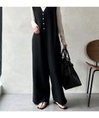 【ドゥドゥ/DouDou】の【WEB限定】フロントボタンニットオールインワン 人気、トレンドファッション・服の通販 founy(ファニー) ファッション Fashion レディースファッション Fashion for Women トップス・カットソー Cut & Sew Tops ニット Knit Tops & Sweaters ワンピース Dresses オールインワン・ワンピース Dresses and Jumpsuits シューズ Shoes, Footwear スニーカー Sneakers, Trainers スマート Smart, Elegant 雑誌 Magazine, Fashion Magazine フロント Front, Front Design リラックス Relax, Relaxed Fit ワイド Wide, Wide Fit S/S・春夏 SS, Spring/Summer, Warm Season 再入荷 Restock / Back in Stock 夏 Summer 2026年 2026 thumbnail ブラック|ID: prp329100004822110 ipo3291000000035050103