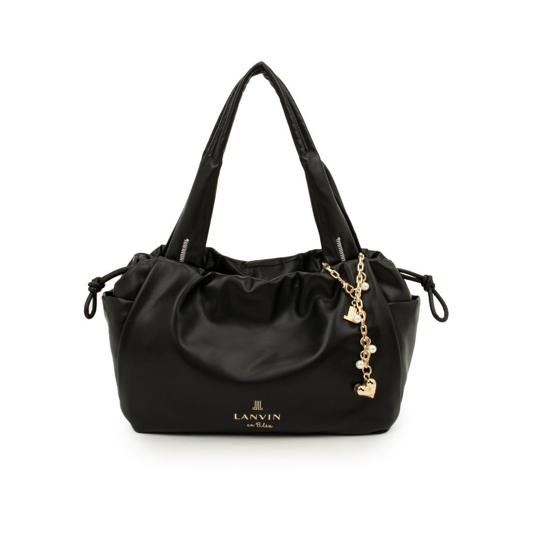 【クイーポ/KUIPO】のランバン オン ブルー LANVIN en Bleu スフレ ハンドバッグ インテリア・キッズ・メンズ・レディースファッション・服の通販 founy(ファニー) ファッション Fashion レディースファッション Fashion for Women バッグ Bags 巾着 Drawstring Bag, Kinchaku ショルダー Shoulder, Shoulder Strap シンプル Simple, Minimal 財布 Wallet, Purse チャーム Charm, Pendant パール Pearl, Pearl Accent フォルム Silhouette, Form ラグジュアリー Luxury, Elegant リュック Backpack, Rucksack リラックス Relax, Relaxed Fit ブラック|ID: prp329100004822113 ipo3291000000035050127