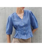 【ロペ/ROPE'】の【洗える・羽織にもなる】Vネック5分袖パフスリーブブラウス 人気、トレンドファッション・服の通販 founy(ファニー) ファッション Fashion レディースファッション Fashion for Women トップス・カットソー Cut & Sew Tops シャツ・ブラウス・オフィスカジュアル Elegant Blouses & Button-Ups Vネックトップス V-Neck Tops / V-Cut Neckline Shirts 洗える Machine Washable シェイプ Shape, Slim Fit ジャケット Jacket, Outerwear タイトスカート Pencil Skirt, Tight Skirt 定番 Standard, Basic Item 人気 Popular, Best Seller バランス Balance, Style Balance フェミニン Feminine, Girly ペプラム Peplum, Flared Hem ポケット Pocket, Pocket Detail 半袖 Short Sleeve, Half Sleeve 羽織 Haori, Light Jacket おすすめ Recommended / Our Picks ビジネス 仕事 通勤 Business / Work / Commuting thumbnail ブルー系(45)|ID: prp329100004822116 ipo3291000000035050174