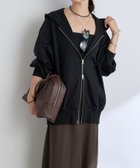 【リヴドロワ/RIVE DROITE】の【MYSELFbyRD/マイセルフバイリヴドロワ】HOODIE 人気、トレンドファッション・服の通販 founy(ファニー) ファッション Fashion レディースファッション Fashion for Women インナー Innerwear ジップ Zip, Zipper 再入荷 Restock / Back in Stock おすすめ Recommended / Our Picks thumbnail ブラック|ID: prp329100004822119 ipo3291000000035050185