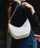 【ユナイテッド ベース/UNITED BASE】の【LA MARGE】【本革】ハーフムーン チェーンハンドル ショルダーバッグ 人気、トレンドファッション・服の通販 founy(ファニー) ファッション Fashion レディースファッション Fashion for Women バッグ Bags ショルダー Shoulder, Shoulder Strap 財布 Wallet, Purse チェーン Chain, Chain Strap ハーフ Half, Half-Length バランス Balance, Style Balance フォルム Silhouette, Form フォーマル Formal, Dressy ポケット Pocket, Pocket Detail エレガント 上品 Elegant 結婚式 Wedding thumbnail オフホワイト|ID: prp329100004822124 ipo3291000000035050212