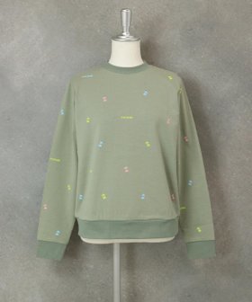 【スタジオピッコーネ/STUDIO PICONE】の【オンラインストア・店舗限定商品】ミニプリント裏毛スウェット 人気、トレンドファッション・服の通販 founy(ファニー) ファッション Fashion レディースファッション Fashion for Women トップス・カットソー Cut & Sew Tops レディースパーカー・カジュアルフーディー Casual Hoodies & Sweatshirts スウェット・クルーネックトップス Sweatshirts & Crewnecks / Relaxed Fit Sweat Tops コンパクト Compact, Small Size スウェット / スエット Sweatshirt, Sweatwear プリント Print, Printed Pattern 切替 Switching, Contrast Panel |ID:prp329100004822131