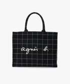 【アニエスベー ファム/agnes b. FEMME】のチェック ラージ トートバッグ ZAX03A-02 人気、トレンドファッション・服の通販 founy(ファニー) ファッション Fashion レディースファッション Fashion for Women バッグ Bags アクリル Acrylic Material チェック Check, Plaid, Tartan フロント Front, Front Design ビジネス 仕事 通勤 Business / Work / Commuting thumbnail ブラック|ID: prp329100004822137 ipo3291000000035050284