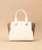 【サマンサタバサ/SamanTha Thavasa】のPomme d espoir ポムディスポワール バイカラーハンドルバッグ 人気、トレンドファッション・服の通販 founy(ファニー) ファッション Fashion レディースファッション Fashion for Women バッグ Bags シェイプ Shape, Slim Fit エレガント 上品 Elegant 定番 Standard, Basic Item thumbnail オフホワイト|ID: prp329100004822167 ipo3291000000035050582
