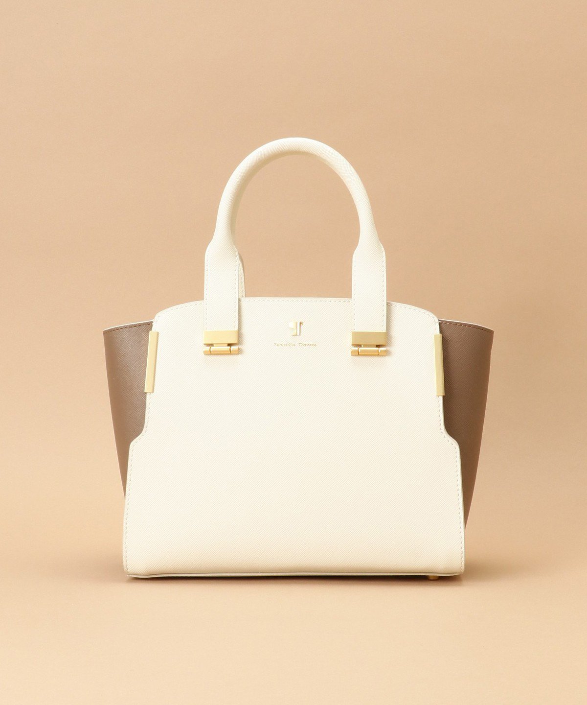 【サマンサタバサ/SamanTha Thavasa】のPomme d espoir ポムディスポワール バイカラーハンドルバッグ インテリア・キッズ・メンズ・レディースファッション・服の通販 founy(ファニー) 　ファッション　Fashion　レディースファッション　Fashion for Women　バッグ　Bags　シェイプ　Shape, Slim Fit　エレガント 上品　Elegant　定番　Standard, Basic Item　オフホワイト|ID: prp329100004822167 ipo3291000000035050582