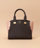 【サマンサタバサ/SamanTha Thavasa】のPomme d espoir ポムディスポワール バイカラーハンドルバッグ 人気、トレンドファッション・服の通販 founy(ファニー) ファッション Fashion レディースファッション Fashion for Women バッグ Bags シェイプ Shape, Slim Fit エレガント 上品 Elegant 定番 Standard, Basic Item thumbnail ダークブラウン|ID: prp329100004822167 ipo3291000000035050585