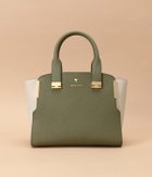 【サマンサタバサ/SamanTha Thavasa】のPomme d espoir ポムディスポワール バイカラーハンドルバッグ 人気、トレンドファッション・服の通販 founy(ファニー) ファッション Fashion レディースファッション Fashion for Women バッグ Bags シェイプ Shape, Slim Fit エレガント 上品 Elegant 定番 Standard, Basic Item thumbnail カーキ|ID: prp329100004822167 ipo3291000000035050586
