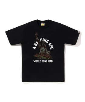 【ア ベイシング エイプ/A BATHING APE】のSTATUE OF LIBERTY TEE 人気、トレンドファッション・服の通販 founy(ファニー) ファッション Fashion レディースファッション Fashion for Women インナー Innerwear グラフィック Graphic, Graphic Design ショート Short, Short Length スリーブ Sleeve, Long Sleeve / Short Sleeve フロント Front, Front Design プリント Print, Printed Pattern ラバー Rubber, Rubber Sole |ID:prp329100004822201