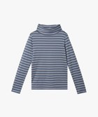 【アニエスベー ファム/agnes b. FEMME】の細ボーダー タートルネック 長袖 Tシャツ Transformable 人気、トレンドファッション・服の通販 founy(ファニー) ファッション Fashion レディースファッション Fashion for Women トップス・カットソー Cut & Sew Tops シャツ・ブラウス・オフィスカジュアル Elegant Blouses & Button-Ups ロングTシャツ・Tシャツ Longline T-Shirts & Tees タートルネック・ハイネックトップス Turtlenecks & High-Neck Tops タートルネック Turtleneck, High Neck ボーダー Border, Stripe 定番 Standard, Basic Item 長袖 Long Sleeve, Full Sleeve thumbnail グレー系|ID: prp329100004822211 ipo3291000000035050937