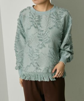 【イア パピヨネ/ear PAPILLONNER】の裾タッセルトップス【SUM1 STYLE】 人気、トレンドファッション・服の通販 founy(ファニー) ファッション Fashion レディースファッション Fashion for Women トップス・カットソー Cut & Sew Tops シンプル Simple, Minimal スウェット / スエット Sweatshirt, Sweatwear スラックス Slacks, Dress Pants デニム Denim, Jeans Material バランス Balance, Style Balance フリンジ Fringe, Tassel ボタニカル Botanical, Floral Pattern ロング Long, Long-Length おすすめ Recommended / Our Picks |ID:prp329100004822215