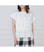 【セブンアイディコンセプト/7-IDconcept】のシャーリングカットブラウス 人気、トレンドファッション・服の通販 founy(ファニー) ファッション Fashion レディースファッション Fashion for Women トップス・カットソー Cut & Sew Tops シャツ・ブラウス・オフィスカジュアル Elegant Blouses & Button-Ups シャーリング Shirring, Ruched スリーブ Sleeve, Long Sleeve / Short Sleeve フレンチ French, French Style ヘムライン Hemline, Bottom Cut thumbnail オフホワイト|ID: prp329100004822229 ipo3291000000035051155