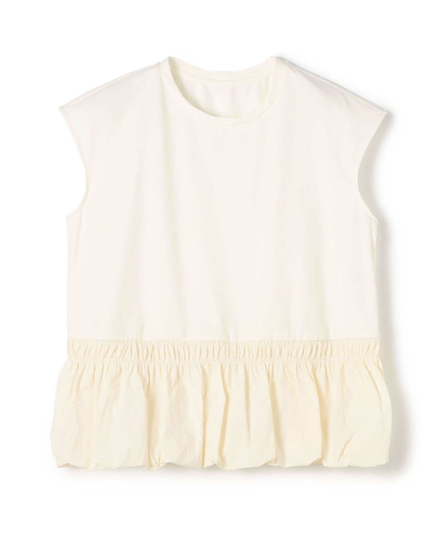 【トゥモローランド/TOMORROWLAND】のコットンバックサテンコンビ バルーンTシャツ インテリア・キッズ・メンズ・レディースファッション・服の通販 founy(ファニー) 　ファッション　Fashion　レディースファッション　Fashion for Women　トップス・カットソー　Cut & Sew Tops　シャツ・ブラウス・オフィスカジュアル　Elegant Blouses & Button-Ups　ロングTシャツ・Tシャツ　Longline T-Shirts & Tees　バッグ　Bags　コンパクト　Compact, Small Size　コンビ　Combo, Combination Style　サテン　Satin, Glossy Fabric　トレンド　Trend, Trending Now　バランス　Balance, Style Balance　バルーン　Balloon, Balloon Silhouette　ペーパー　Paper, Kraft Paper　2025年　2025　2025春夏・S/S　Spring/Summer 2025 SS25　11 ホワイト|ID: prp329100004822235 ipo3291000000035051226